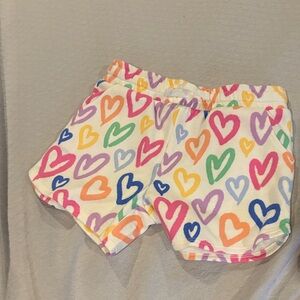 Jumping Beans Multicolor Heart Print Kids Shorts
